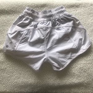 White lululemon shorts